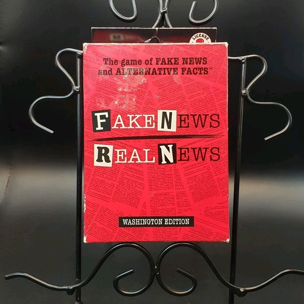 Fake News Real News Card Game Washington Edition Shelf Wear Cards Sealed